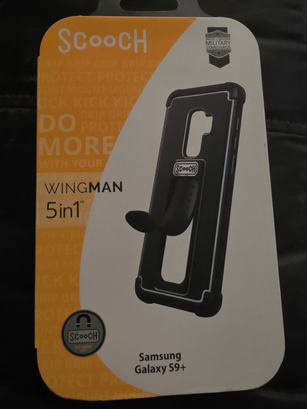 Wingman 5in1 Protective Phone Case with Kickstand for Samsung Galaxy S9+ - Black